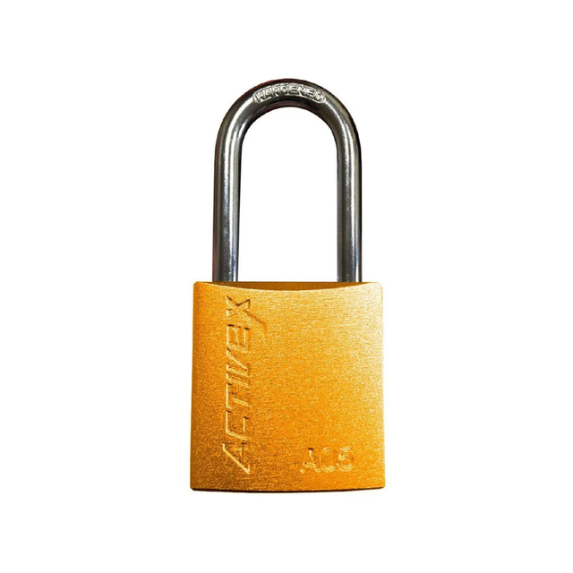 Candado Activex A05 Cuerpo Aluminio Naranjo