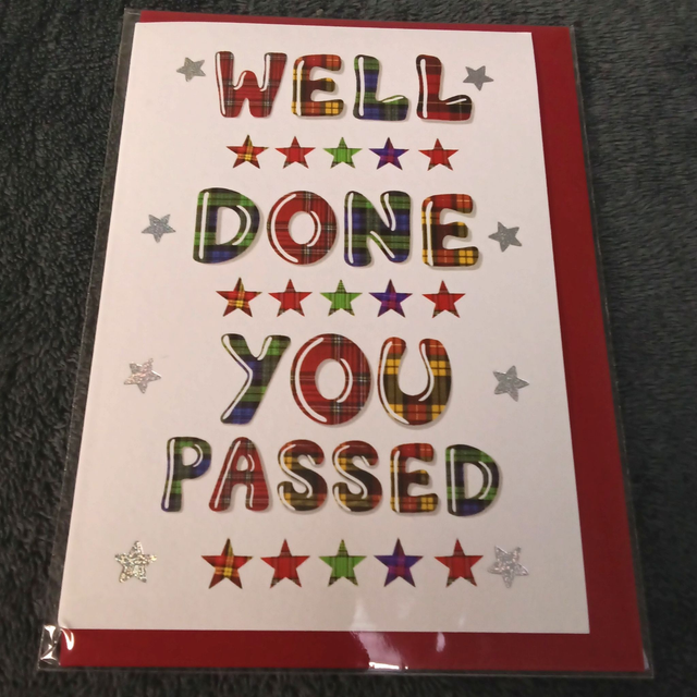 Congratulations Card - Well Done You Passed
