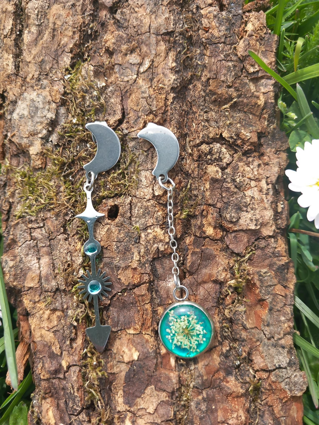 Boucles d'oreilles cosmique