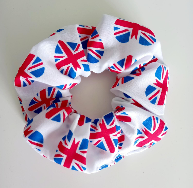 Union Jack Hair Scrunchie 