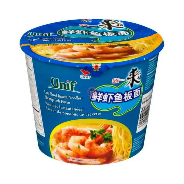 统一 Unif 108 G Bowl Instant Noodles Shrimp Fish Flavor