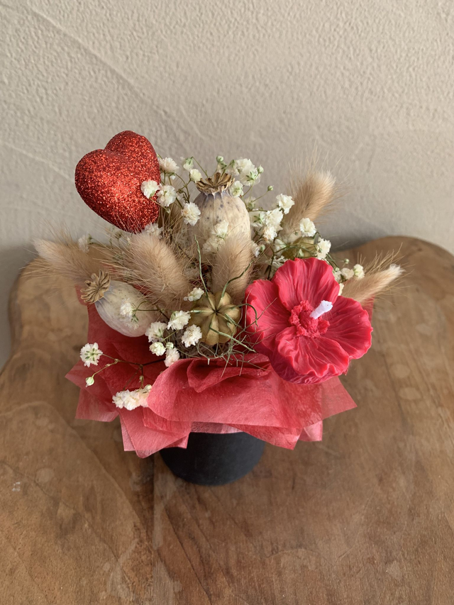 Composition florale parfumée Iris et lavande