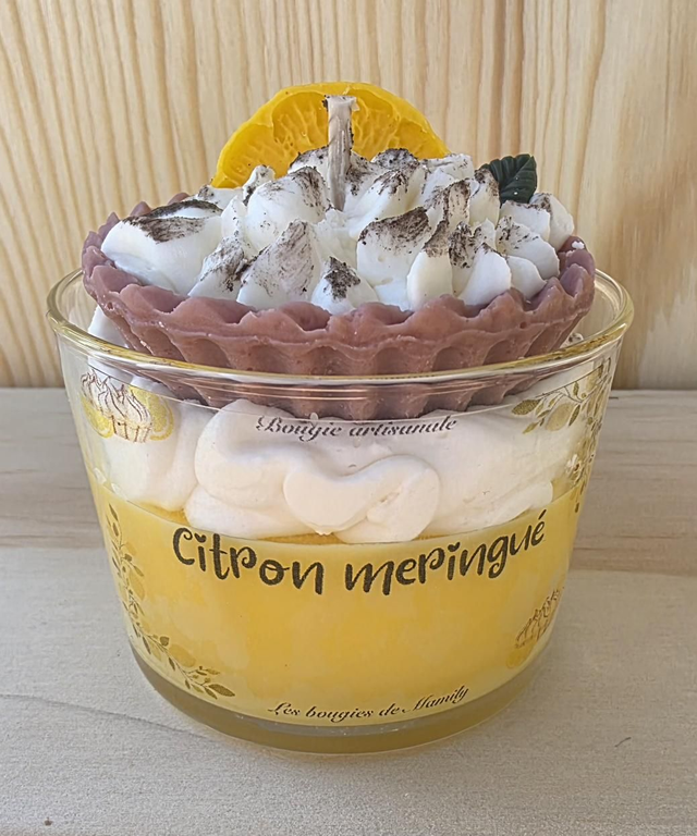 Bougie citron meringué 