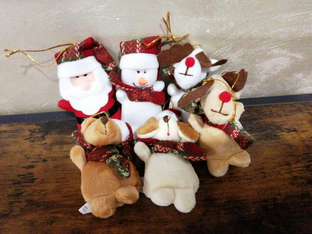 Peluche Noël à accrocher 