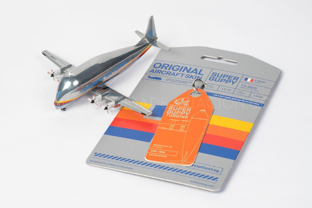 Aircraft Skin Schlüssel-/Kofferanhänger  aus Super Guppy F-BTGV