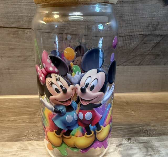 Bambusglas Mickey Maus