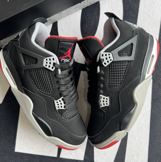 Jordan 4 Retro Bred 2019 (Taille 45.5)