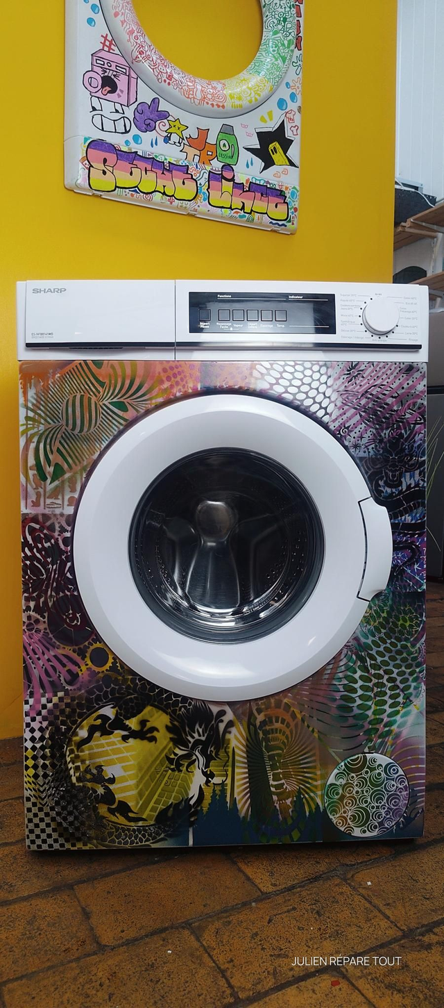 LAVE LINGE 8KG SHARP ESNFB8141WD