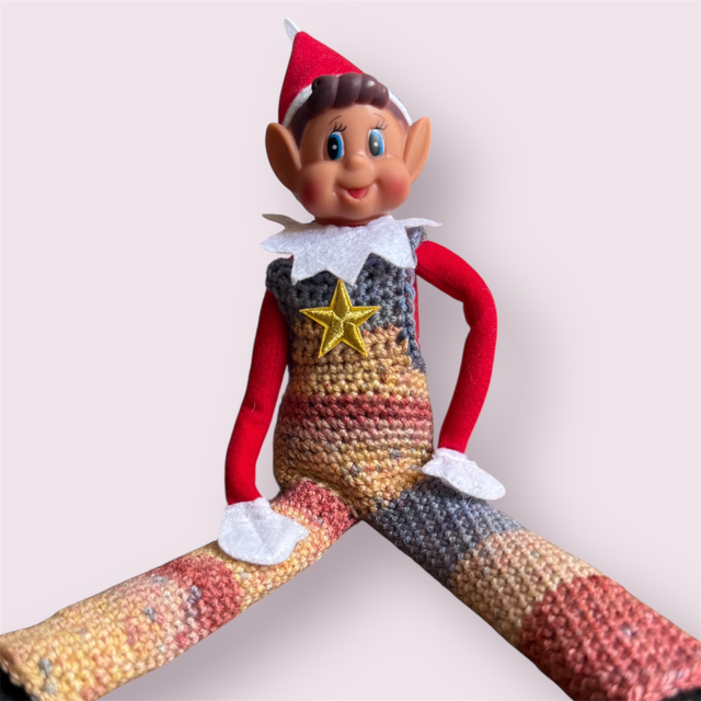 Salopette Galopia rayée orange bleu 