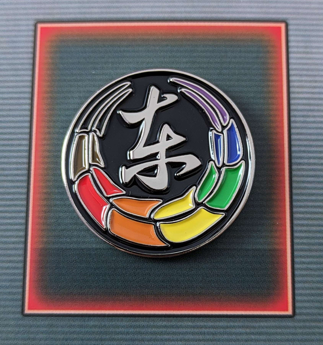 Yakuza: Like a Dragon Tojo Clan 8-Stripe Pride Crest Soft Enamel Pin Badge