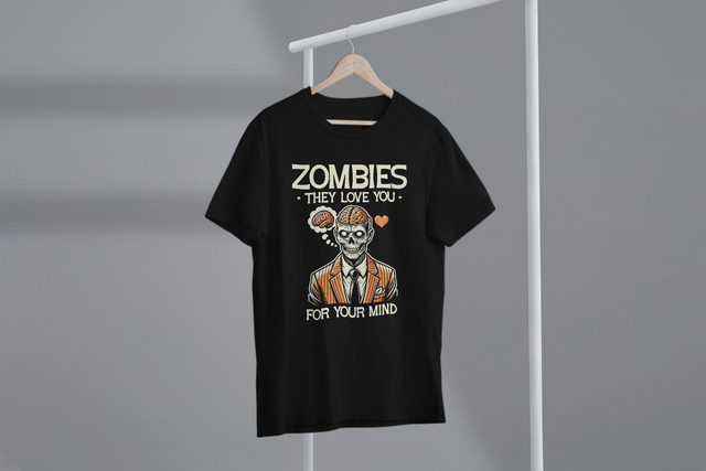 Zombies They Love You For Your Mind, Zombie Love Humor. Zombies, sie lieben dich für deinen Verstand, Zombie-Liebes-Humor