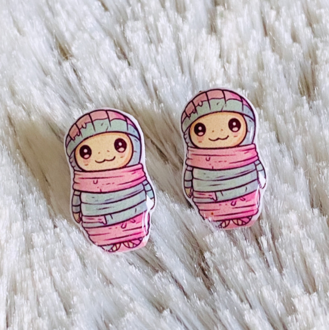 Boucles d’oreilles Momie