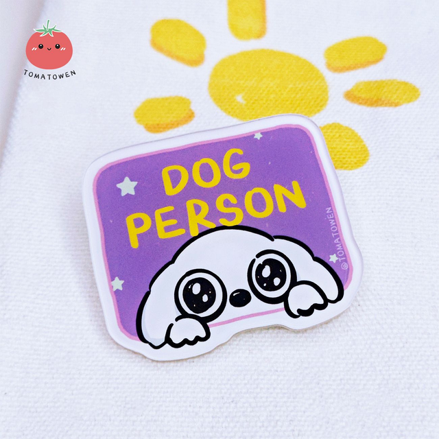Dog Person pin