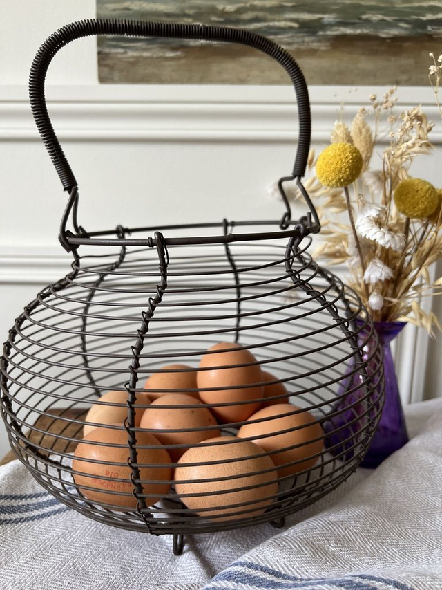 PAULETTE - Le panier à oeufs ou à salade ancien, filaire