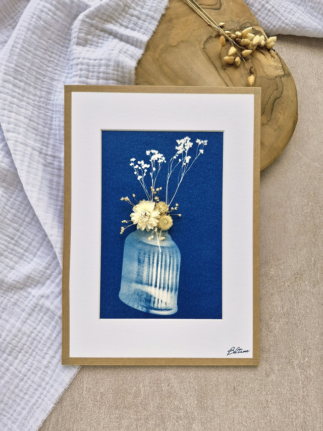 Cyanotype - Éclat de verre #10