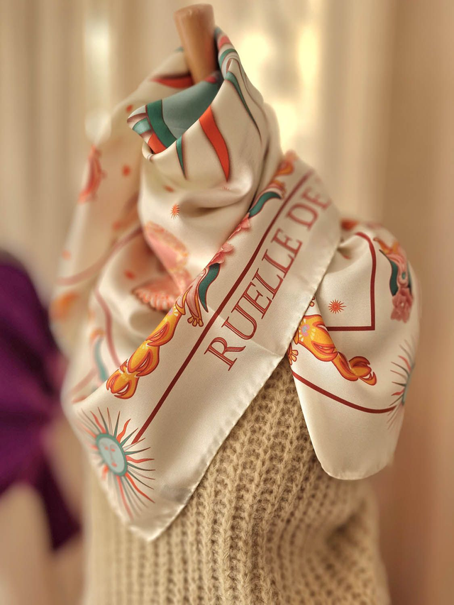 CARRÉ SOLE BEIGE 90