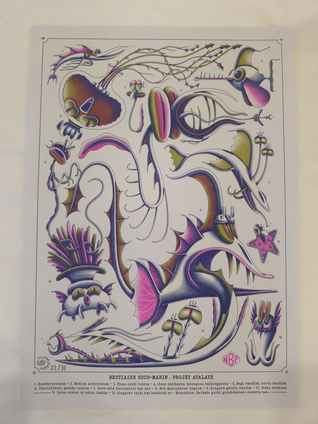 Nicolas Barrome Forgues - Risographie - A3 - 50ex - Numéroté &amp; Signé