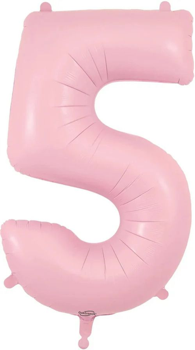 9FT BANNER HAPPY 5TH BIRTHDAY PINK HOLOGRAPHIC