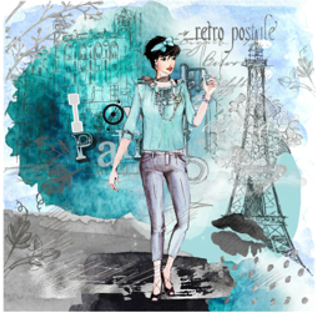 Hand made Cards - City Girls