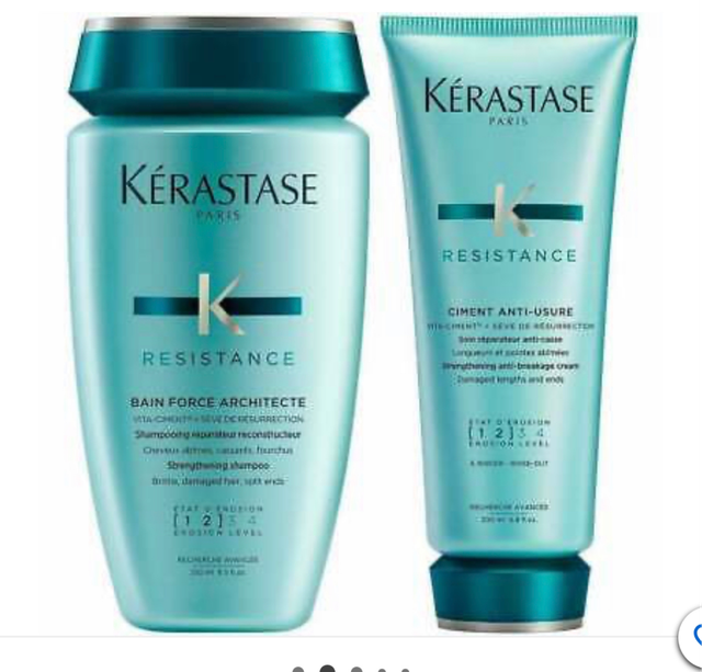 Kerastase Resistance Bain Strength Shampoo + Anti-Breakage Cream Conditioner