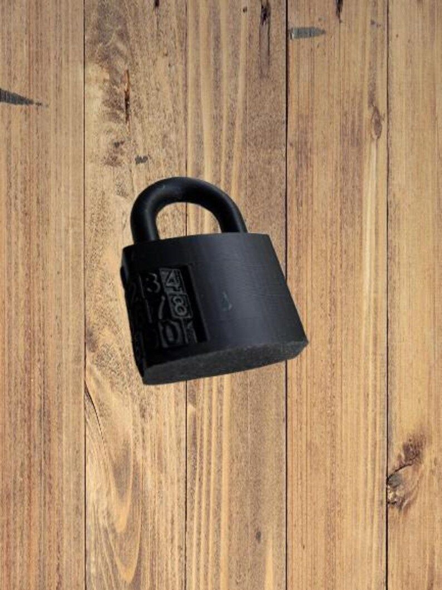 3D gedrucktes Schloss mit invididuellem PIN