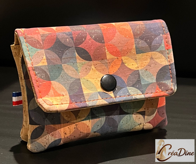 Porte monnaie double compartiment Grévin « Rainbow »