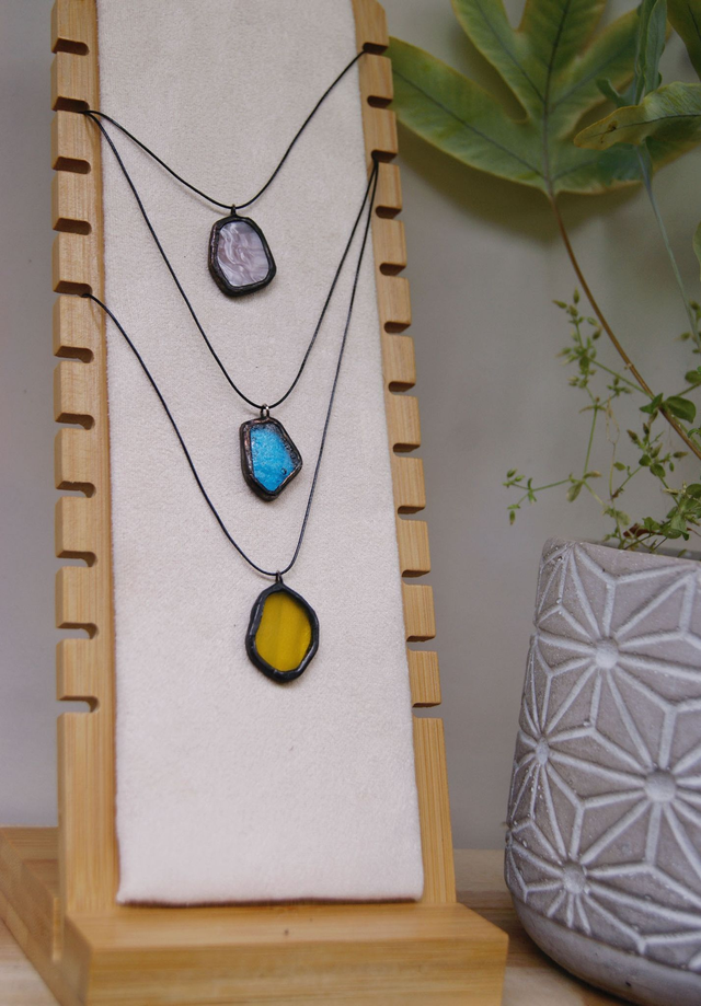Collier pendant verre ● Série 2
