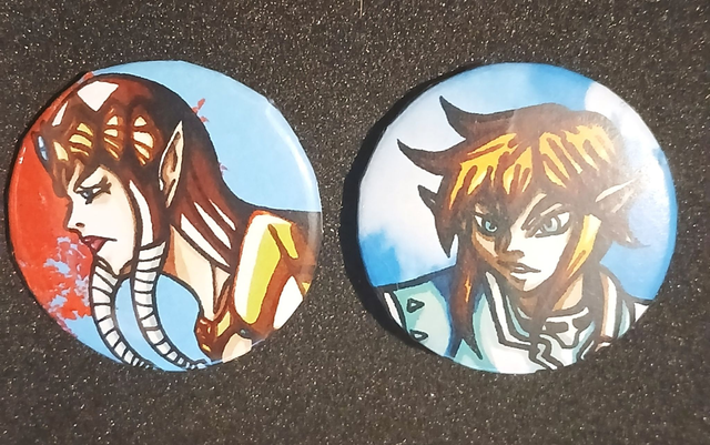 Zelda et Link Lots 2 badges