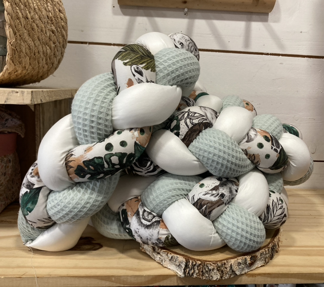 Tresse de lit safari vert amande 