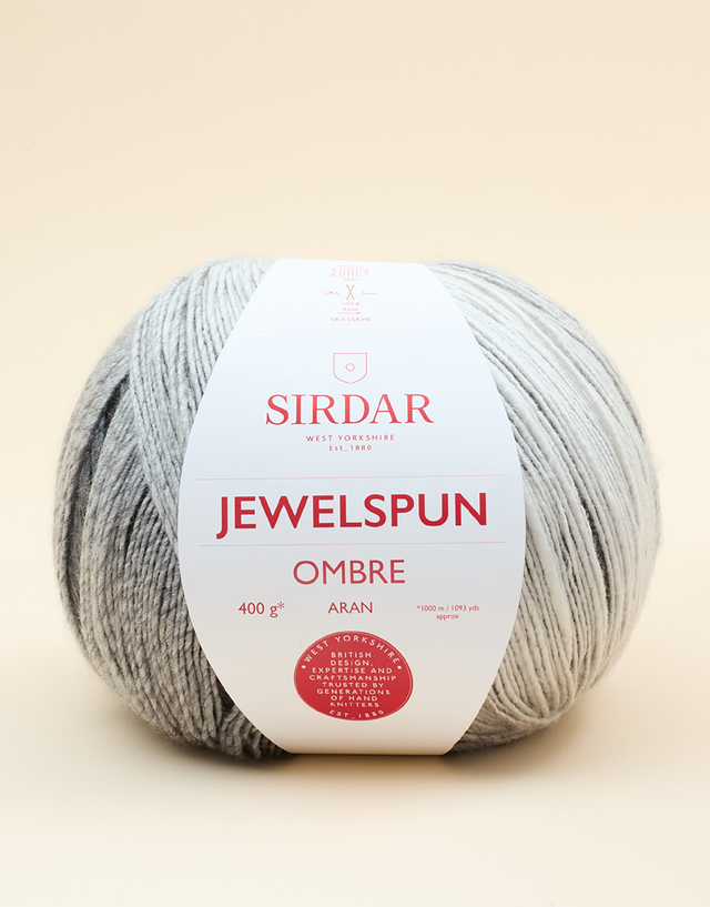 Jewelspun Ombre Aran Silvery Moon