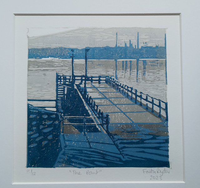 The Point - linoprint