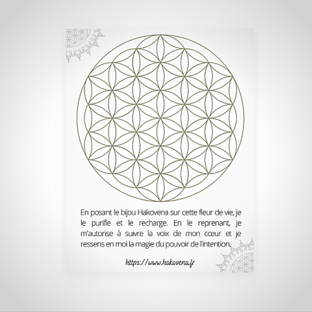 Carte fleur de vie - 0001CFV 