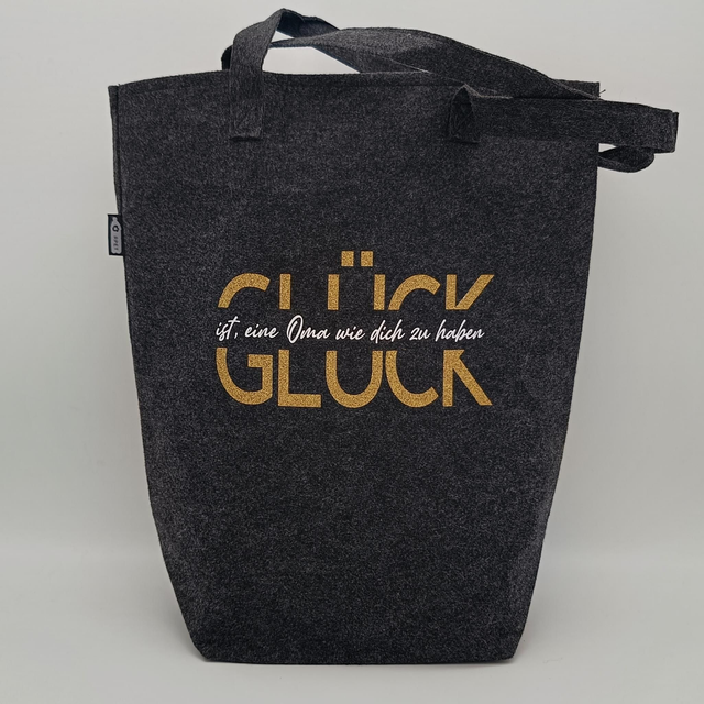 Filztasche "Glück ist eine Oma wie dich zu haben"