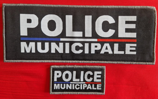 Flaps Police Municipale tissés V1