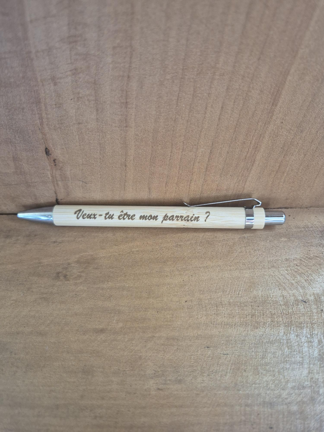 Stylo "veux tu être mon parrain ?"
