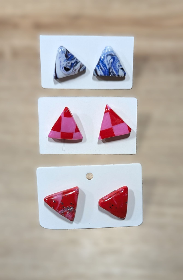 Boucles d'oreilles triangles