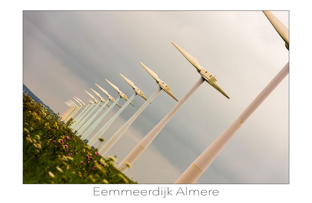 Fotokunstkaart Eemmeerdijk Almere