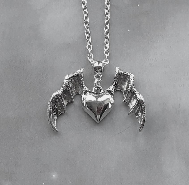 Winged Heart Necklace 