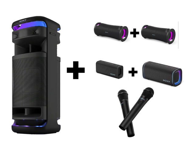 Prenájom: SONY ULT Tower 10 (1000W+360° Sound) + ULT Field 7 2ks + ULT Field 5 + ULT Field 3 + ULT Mics 2ks