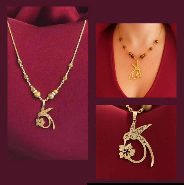 12)Collier Oeil de Tigre -- Protection, confiance en soi 