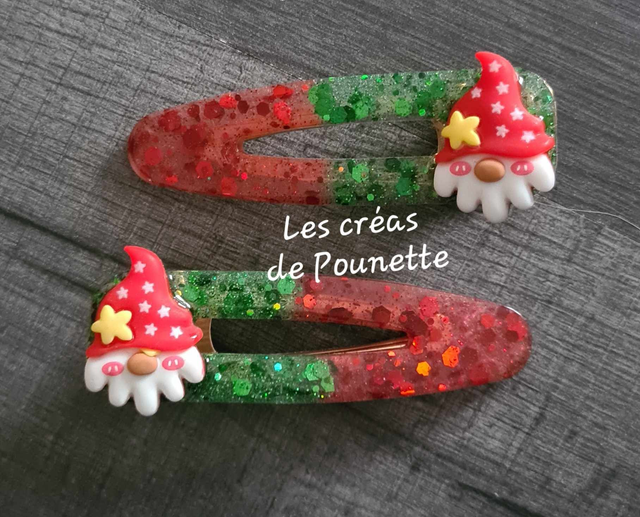 Lots de barrettes de Noël