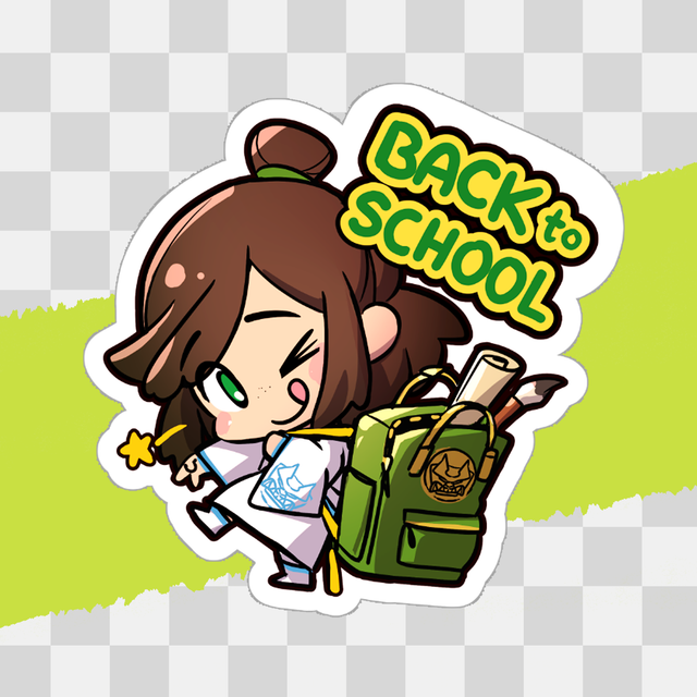 Naklejka Back to school! NHS