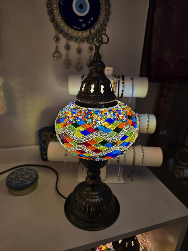 Large Mosaic Table Lamp 