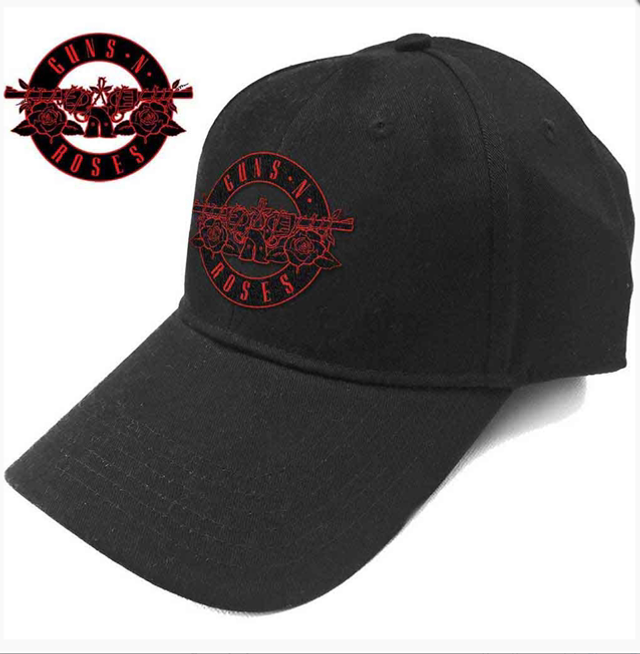 GUNS N' ROSES UNISEX BASEBALL CAP: RED CIRCLE LOGO
