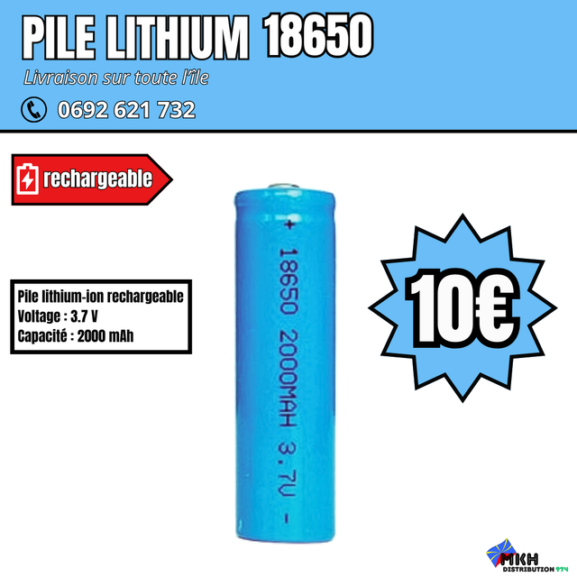 PILE LITHIUM 18650