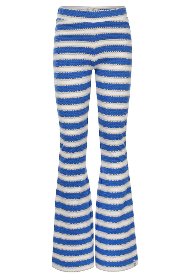 LOOXS Broek kobalt stripe