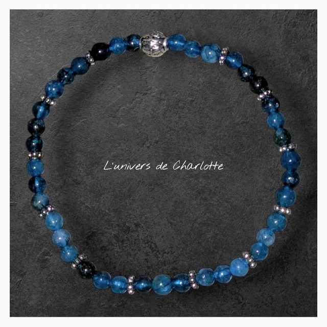 Bracelet "Apatite" 4mm BR-239