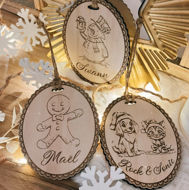 Boule de noël personnalisée 