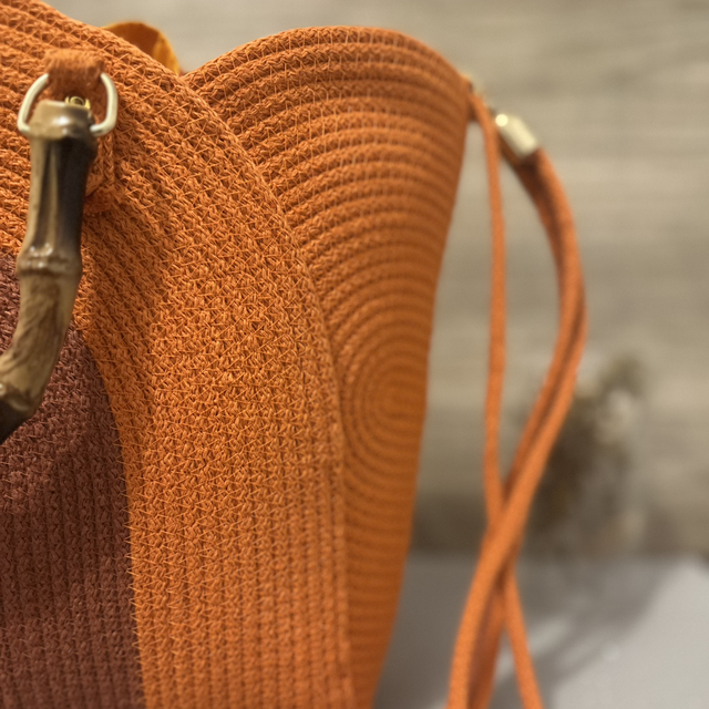 Sac Flora Orange & Terracotta