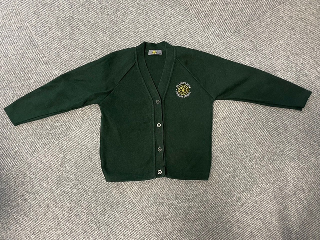 Logo Green Cardigan